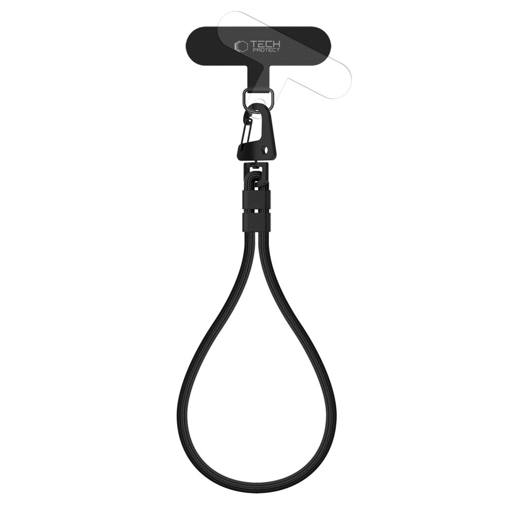 Tech-Protect Tech-Protect Mobilsnöre Rope Wrist Strap Svart - Teknikhallen.se