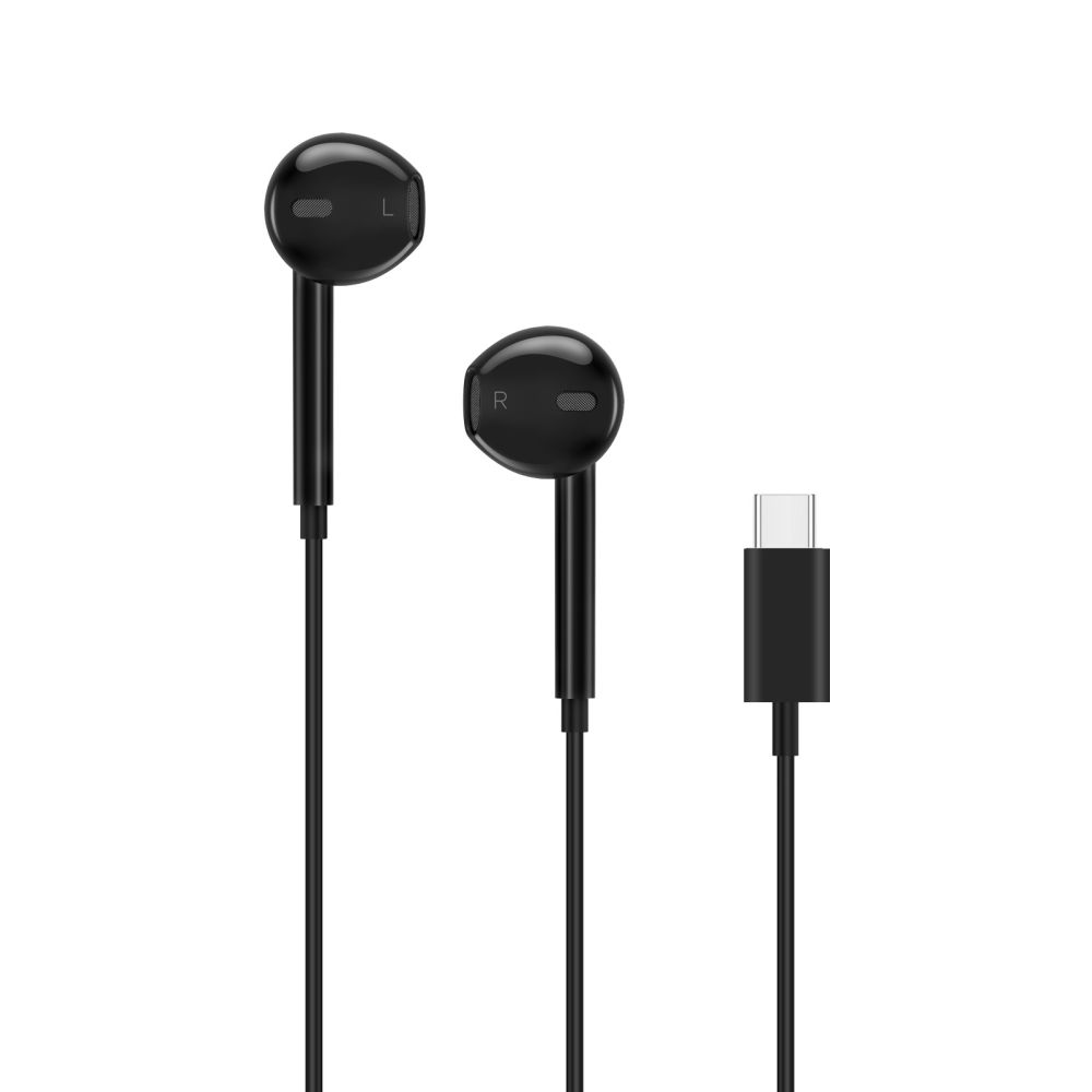 Tech-Protect Tech-Protect In-Ear Hörlurar USB-C UltraBoost Svart - Teknikhallen.se
