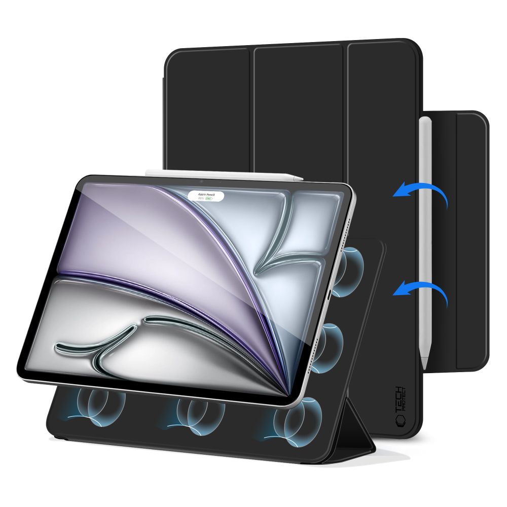 Tech-Protect Tech-Protect iPad Air 13 2025 / 2024 Fodral SC Magnetic Svart - Teknikhallen.se