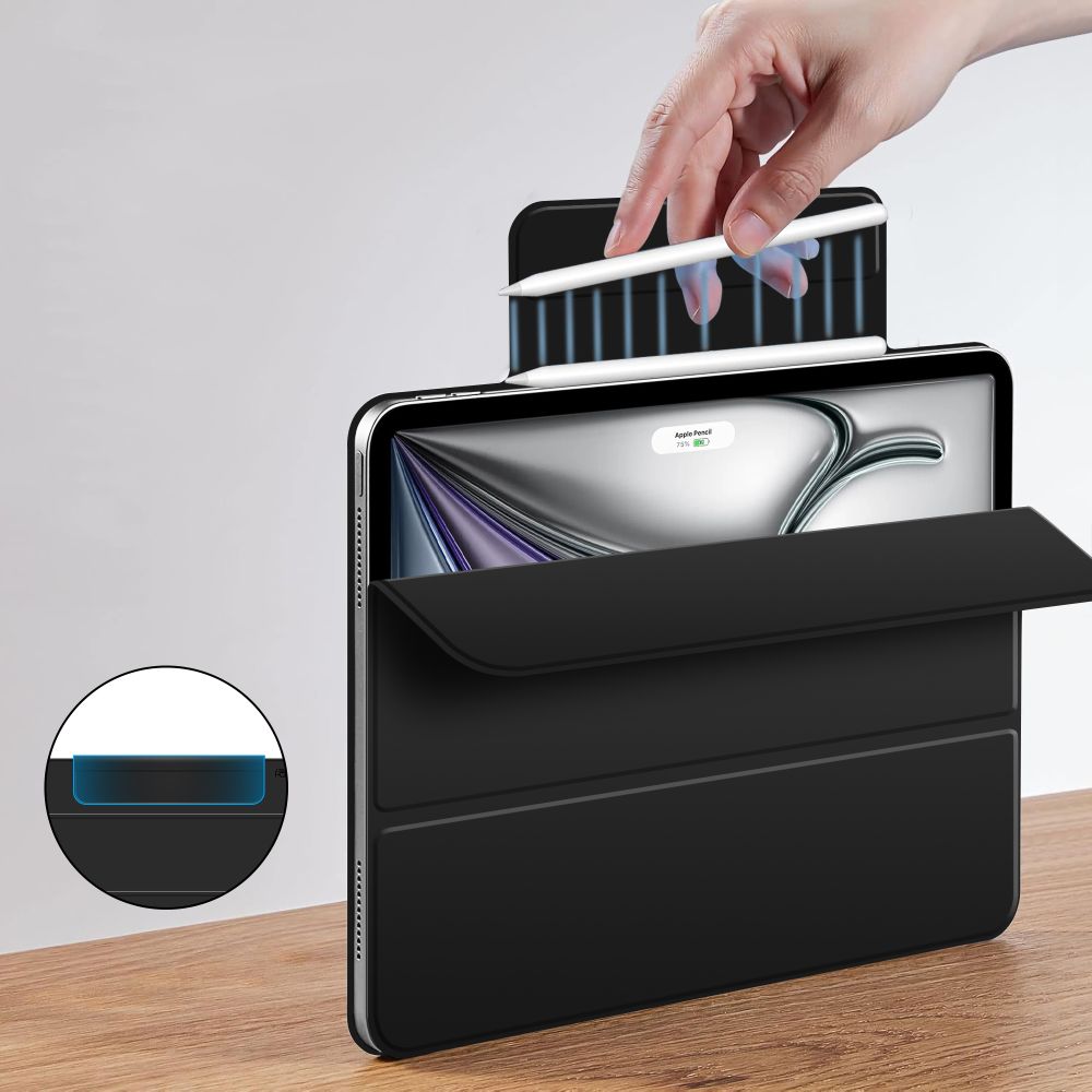 Tech-Protect Tech-Protect iPad Air 13 2025 / 2024 Fodral SC Magnetic Svart - Teknikhallen.se