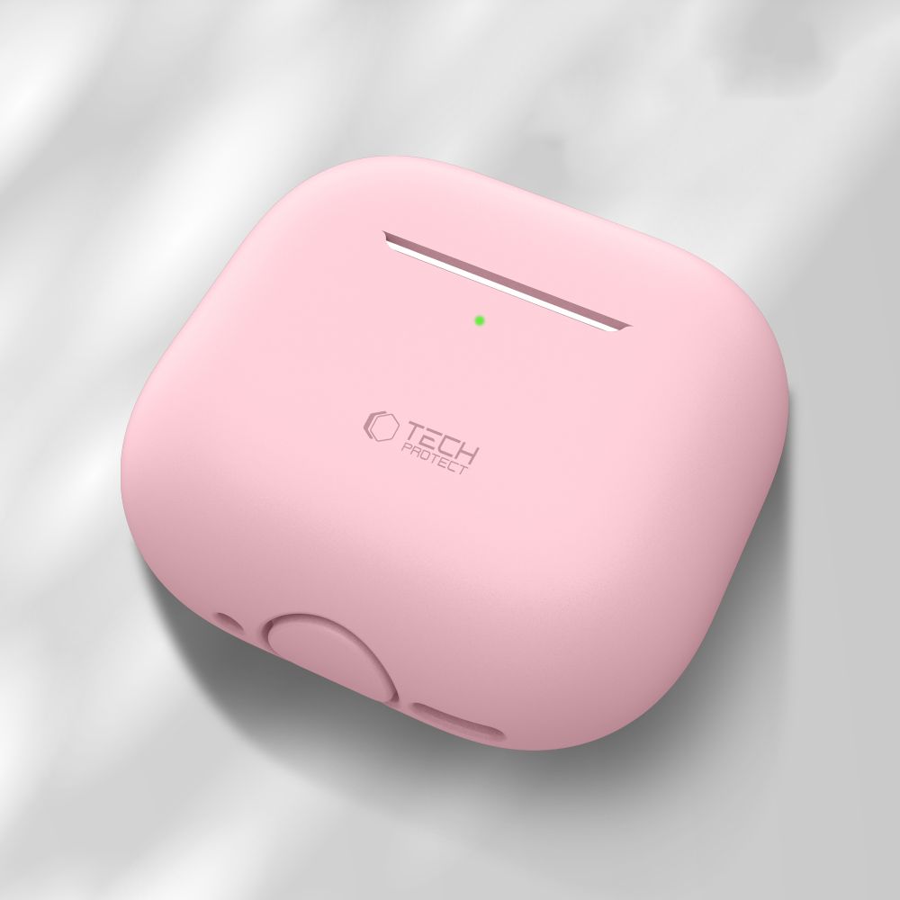 Tech-Protect Tech-Protect AirPods 4 Skal Silikon Dusty Pink - Teknikhallen.se