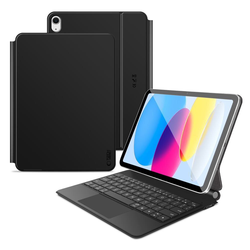 Tech-Protect Tech-Protect iPad 11 2025/10.9 2022 Fodral SC Tangentbord Svart - Teknikhallen.se
