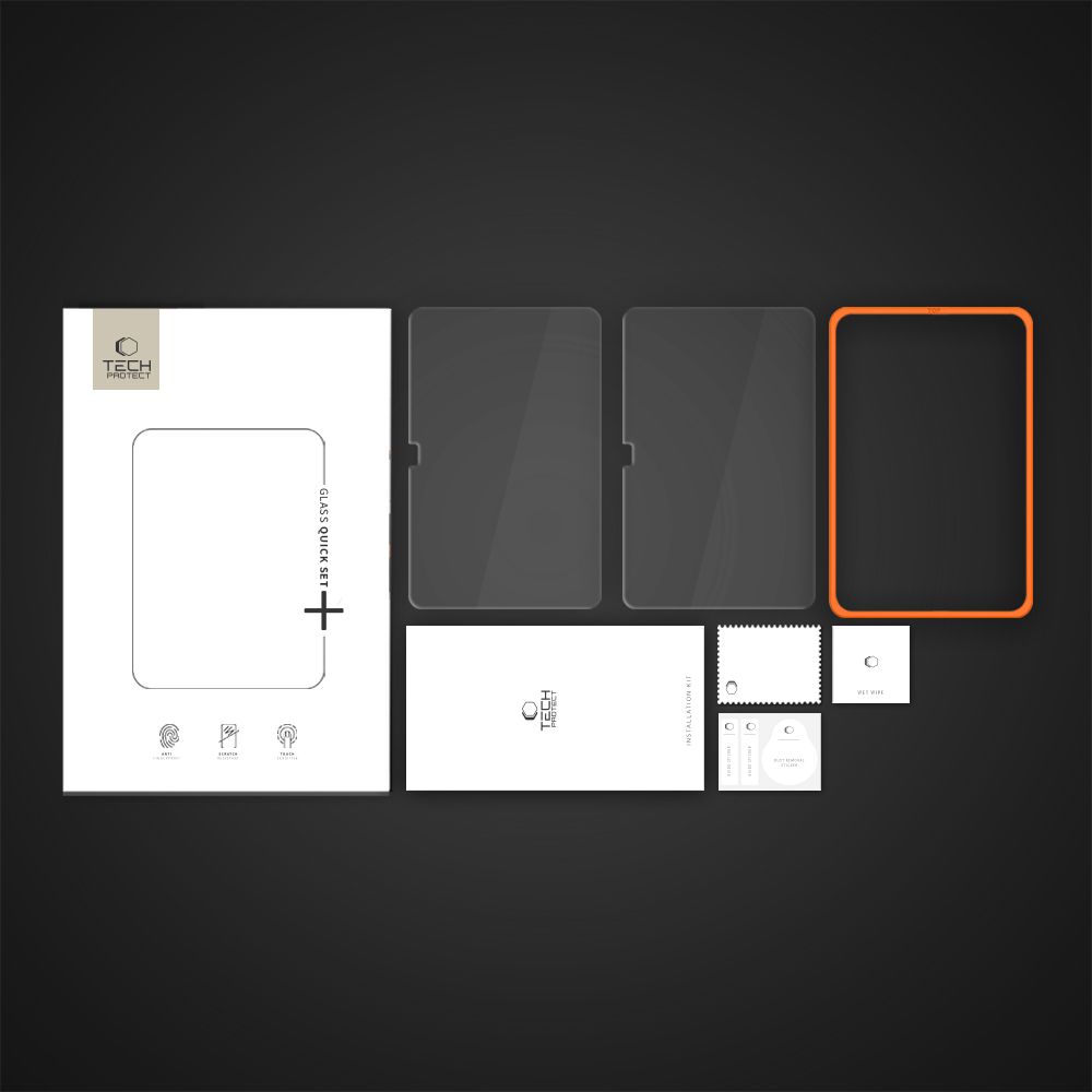 Tech-Protect Tech-Protect iPad 11 2025/10.9 2022 2-PACK Skärmskydd EasySet+ - Teknikhallen.se
