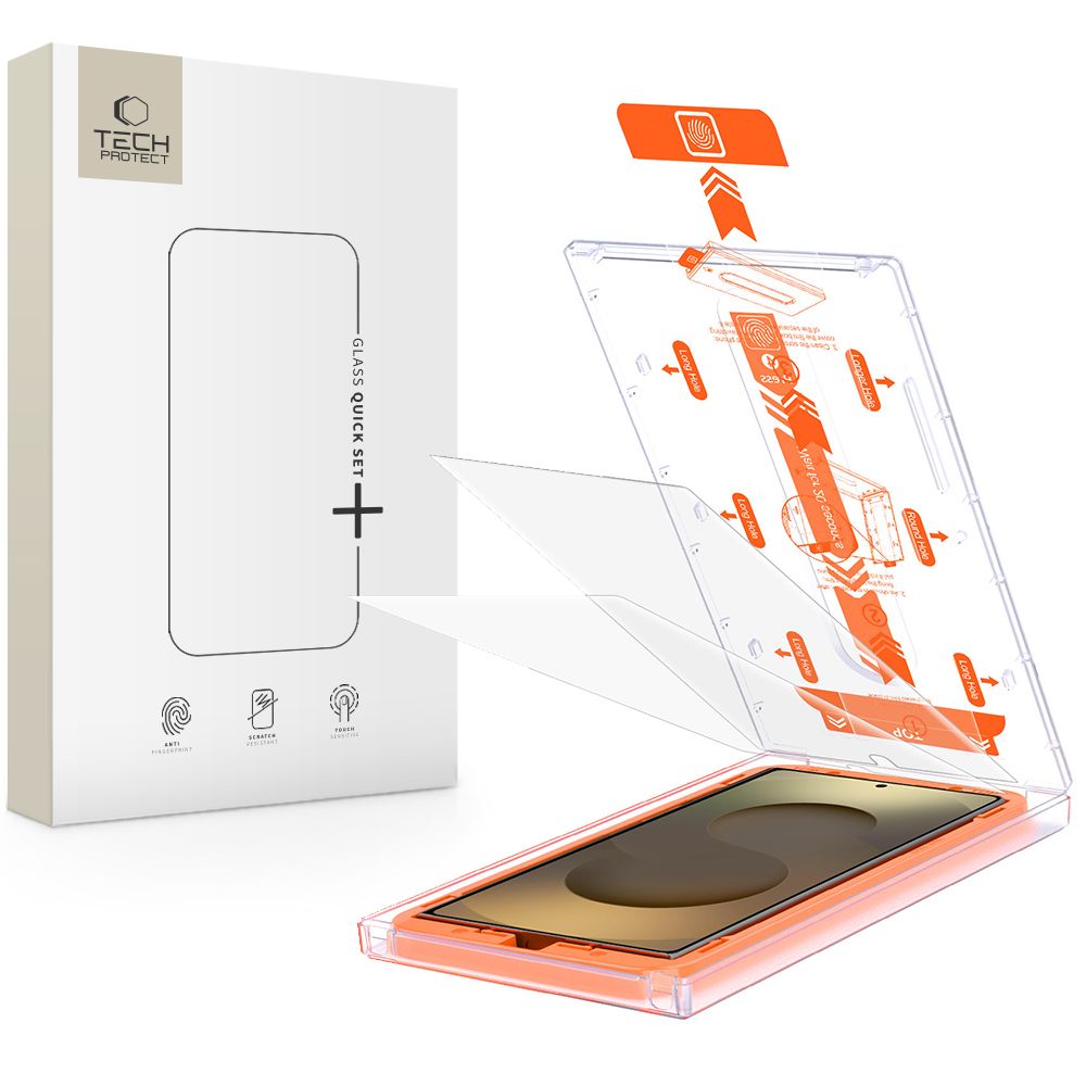 Tech-Protect Tech-Protect Galaxy S25 Ultra 2-PACK Skärmskydd QuickSet+ Härdat Glas - Teknikhallen.se