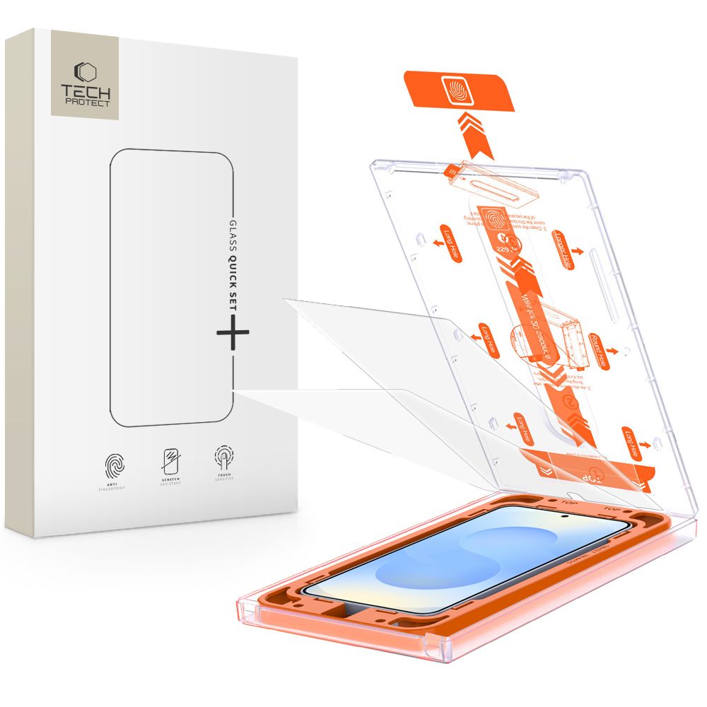 Tech-Protect Tech-Protect Galaxy S25 2-PACK Skärmskydd QuickSet+ Härdat Glas - Teknikhallen.se