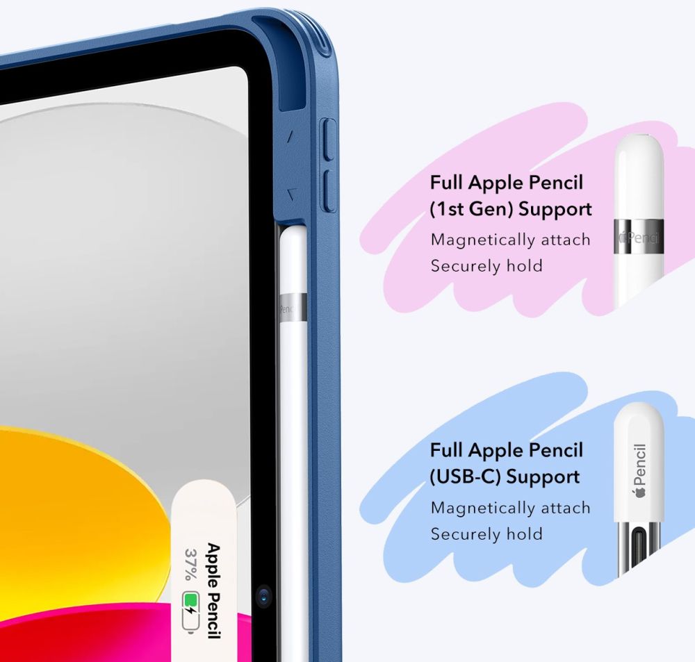 ESR ESR iPad 11 2025 / 10.9 2022 Fodral Flip Hybrid Navy Blue - Teknikhallen.se