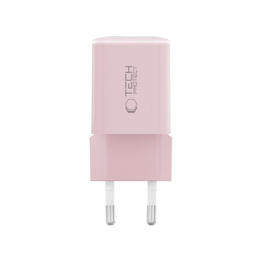 Tech-Protect Tech-Protect 33W Väggladdare PD QC USB-C / USB-A Baby Pink - Teknikhallen.se
