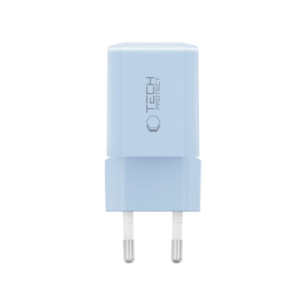 Tech-Protect Tech-Protect 33W Väggladdare PD QC USB-C / USB-A Baby Blue - Teknikhallen.se