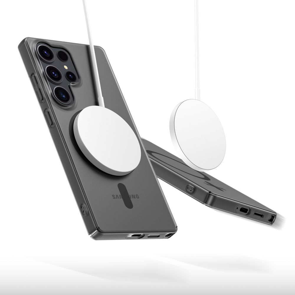 Tech-Protect Tech-Protect Galaxy S25 Edge Skal MagSafe MagSlim Matt Svart - Teknikhallen.se