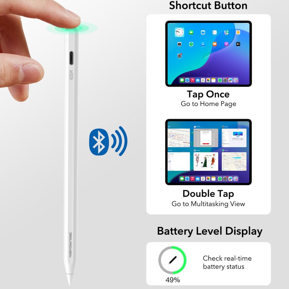 ESR ESR Stylus Penna Geo Digital Vit - Teknikhallen.se