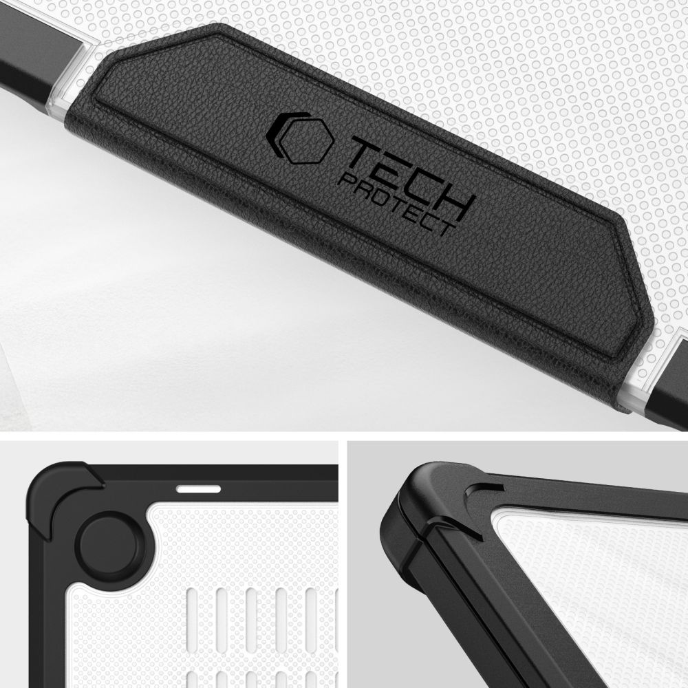 Tech-Protect Tech-Protect MacBook Air 13 2025-2023 Skal SmartShell Black/Clear - Teknikhallen.se