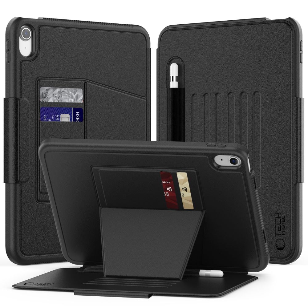 Tech-Protect Tech-Protect iPad 11 2025/10.9 2022 Fodral SC Armor Pennhållare Svart - Teknikhallen.se