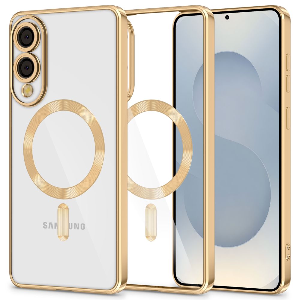 Tech-Protect Tech-Protect Galaxy S25 Edge Skal MagSafe MagFlex Shiny Gold - Teknikhallen.se
