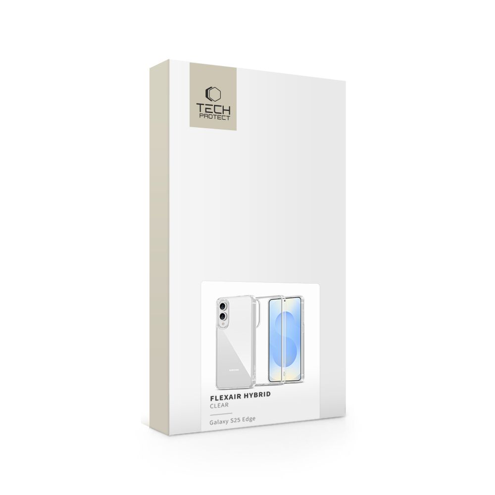 Tech-Protect Tech-Protect Galaxy S25 Edge Skal FlexAir Hybrid Transparent - Teknikhallen.se