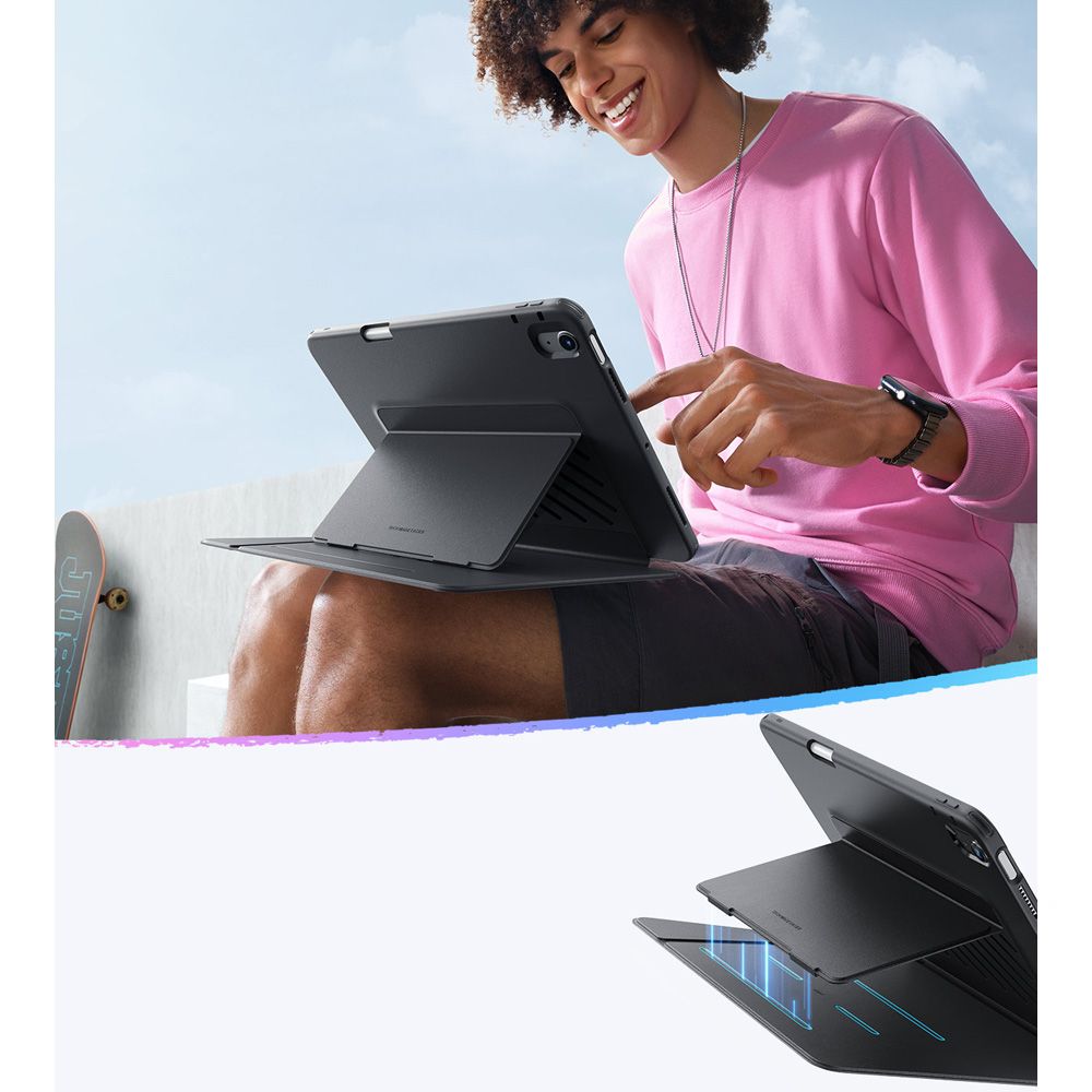 ESR ESR iPad Air 10.9 2022-2020/11 2025-2020 Fodral Flip Hybrid Svart - Teknikhallen.se