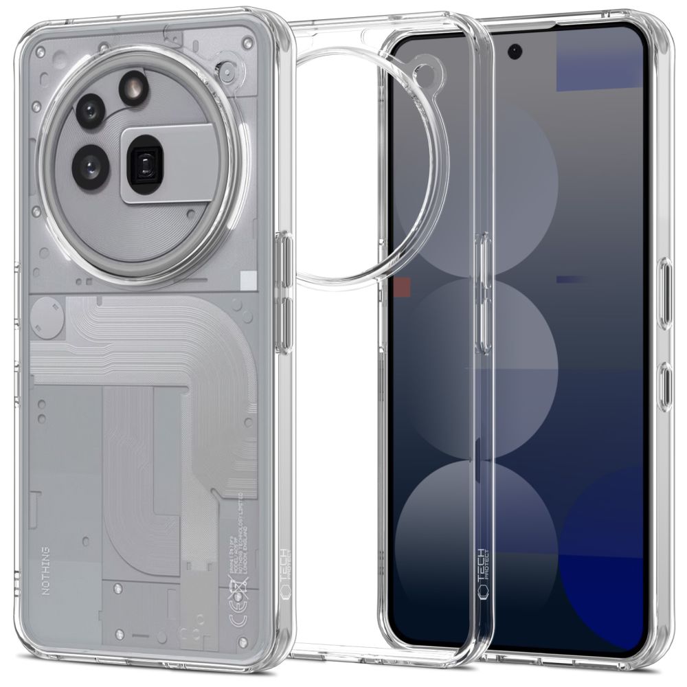Tech-Protect Tech-Protect Nothing Phone 3a Pro Skal FlexAir Hybrid Transparent - Teknikhallen.se