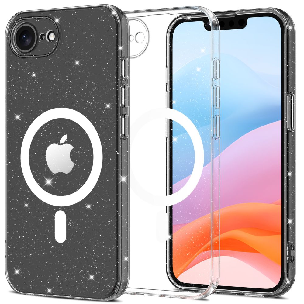 Tech-Protect Tech-Protect iPhone 16e Skal MagSafe FlexAir Glitter - Teknikhallen.se