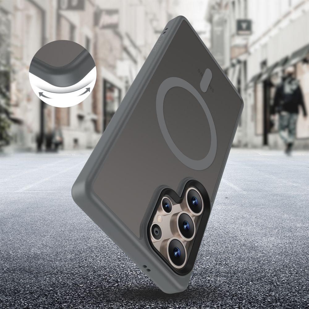 Tech-Protect Tech-Protect Galaxy S25 Ultra Skal MagSafe MagMat Matt Titanium - Teknikhallen.se