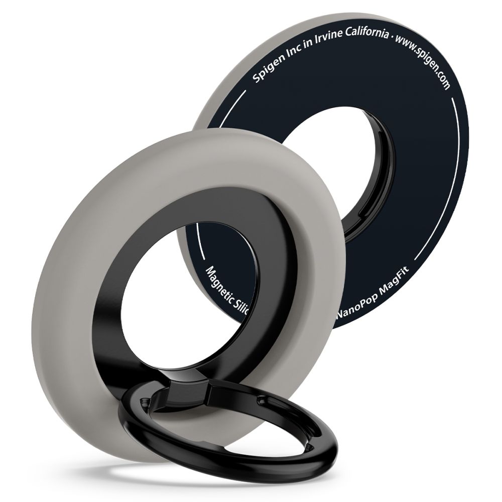 Spigen Spigen Magnetisk MagSafe Ringhållare Nano Pop Truffle Grey - Teknikhallen.se