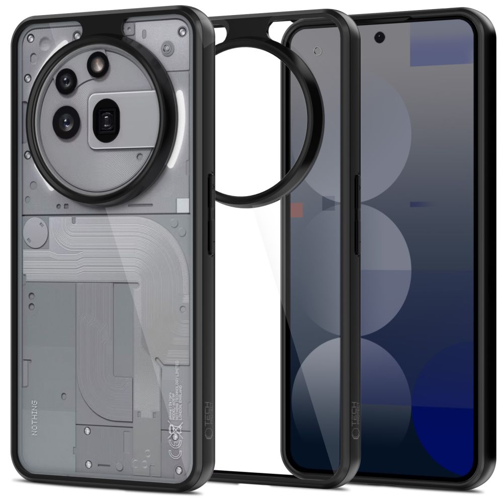 Tech-Protect Tech-Protect Nothing Phone 3a Pro Skal MagMat Svart / Transparent - Teknikhallen.se