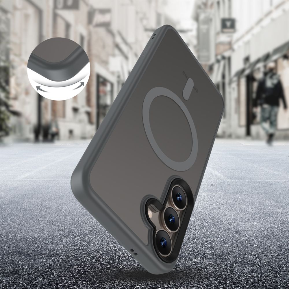 Tech-Protect Tech-Protect Galaxy S25 Skal MagSafe MagMat Matt Titanium - Teknikhallen.se