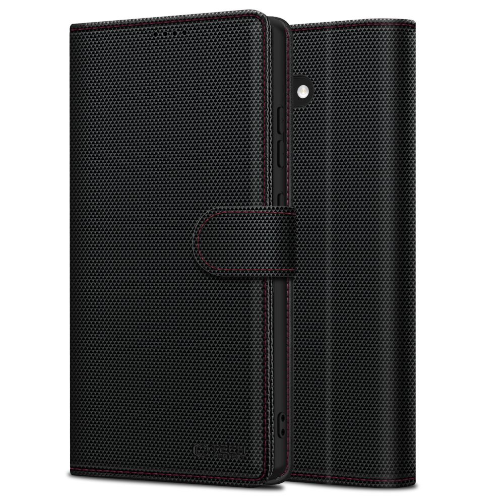 Tech-Protect Tech-Protect Galaxy A56 5G Fodral Wallet RS Svart / Röd - Teknikhallen.se