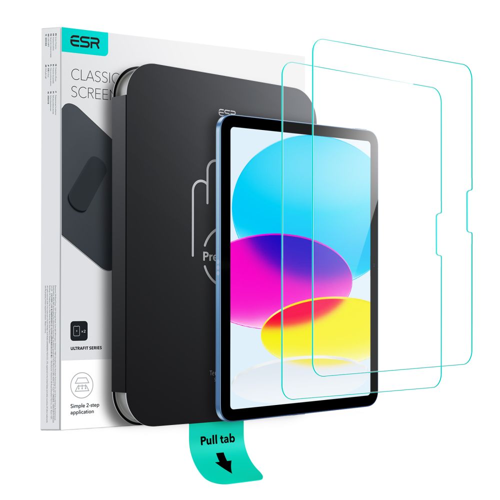 ESR ESR iPad 11 2025/10.9 2022 2-PACK Skärmskydd UltraFit Härdat Glas - Teknikhallen.se
