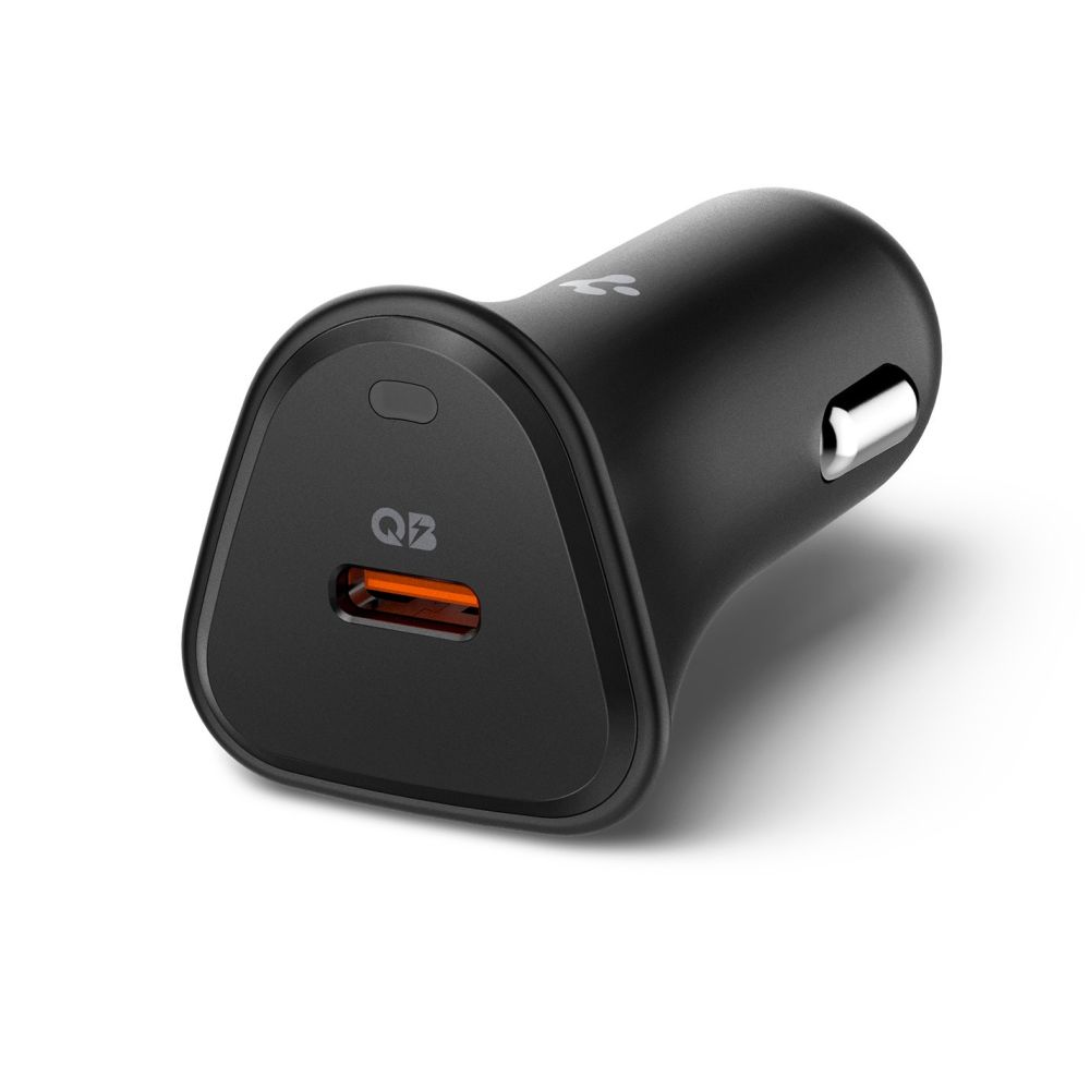 Spigen Spigen 30W Billaddare USB-C Svart - Teknikhallen.se