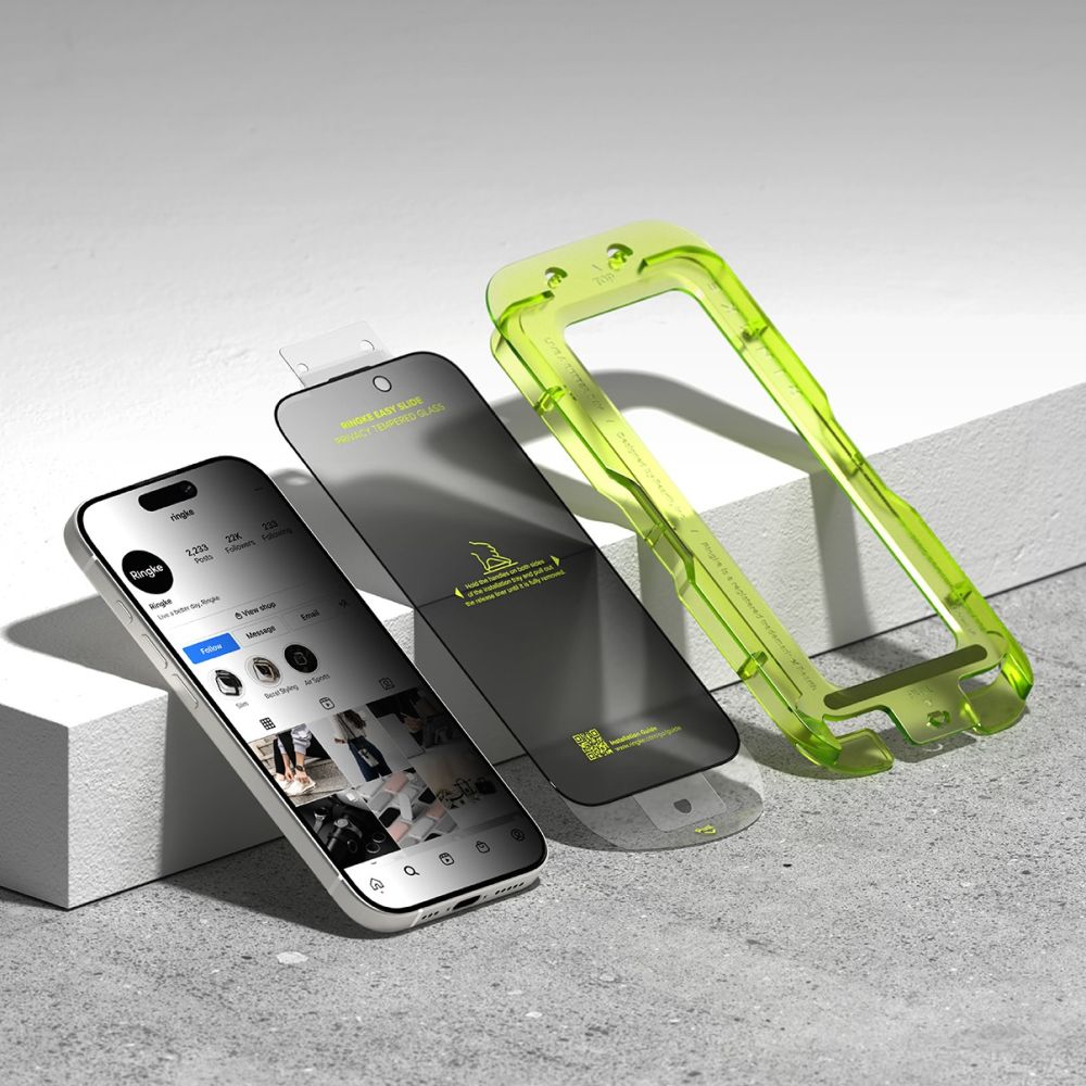 Ringke Ringke iPhone 17 2-PACK Easy Slide Skärmskydd Privacy - Teknikhallen.se