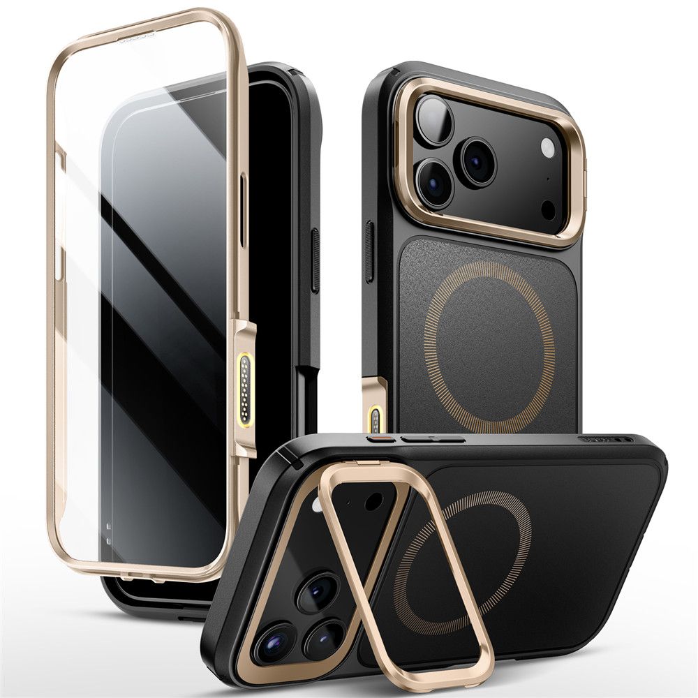 Supcase Supcase iPhone 17 Pro Max Skal MagSafe Iblsn Ares Flip Desert Gold - Teknikhallen.se