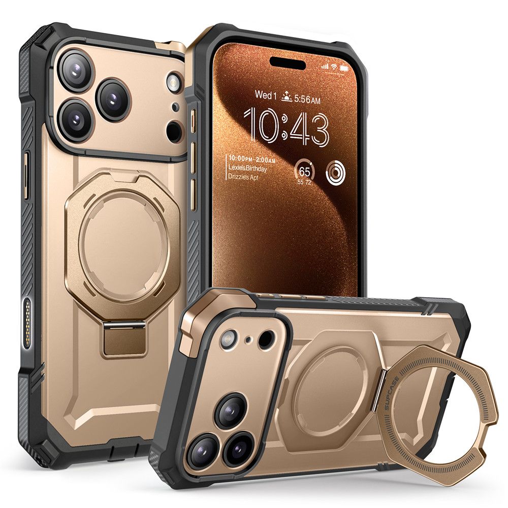 Supcase Supcase iPhone 17 Pro Max Skal MagSafe Unicorn Beetle Grip Desert Gold - Teknikhallen.se