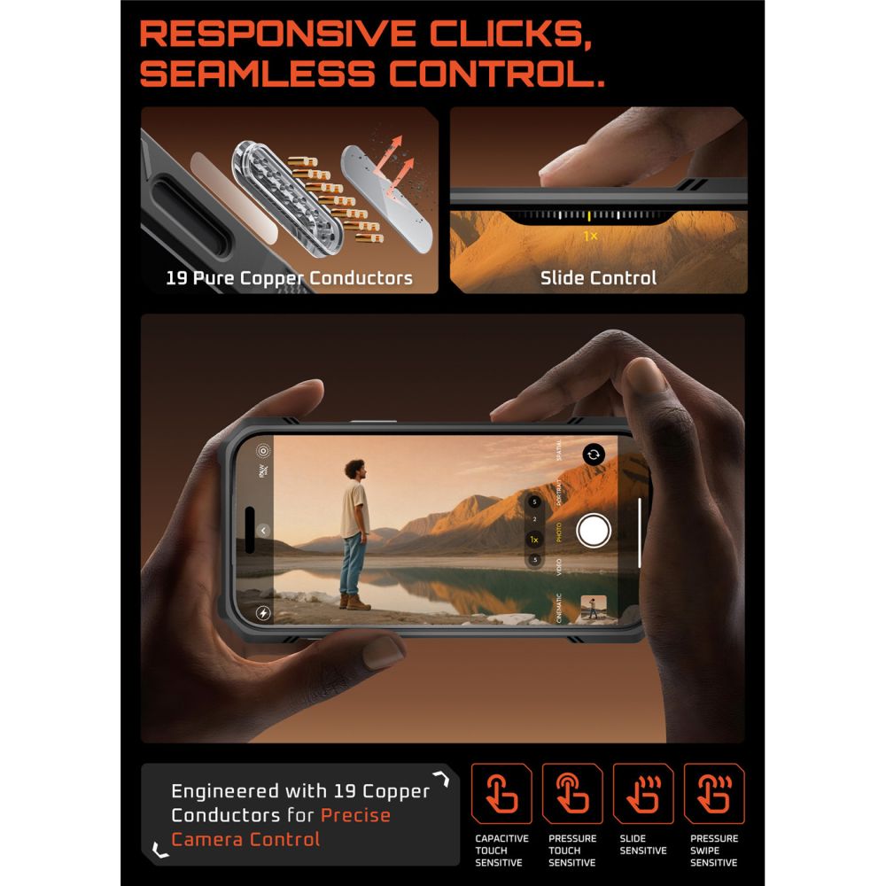 Supcase Supcase iPhone 17 Pro Max Skal MagSafe Unicorn Beetle Grip Grey - Teknikhallen.se