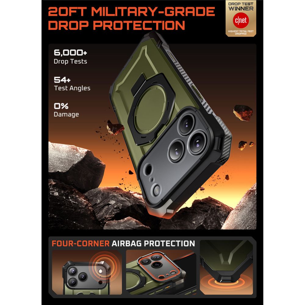 Supcase Supcase iPhone 17 Pro Max Skal MagSafe Unicorn Beetle Grip Guldan - Teknikhallen.se