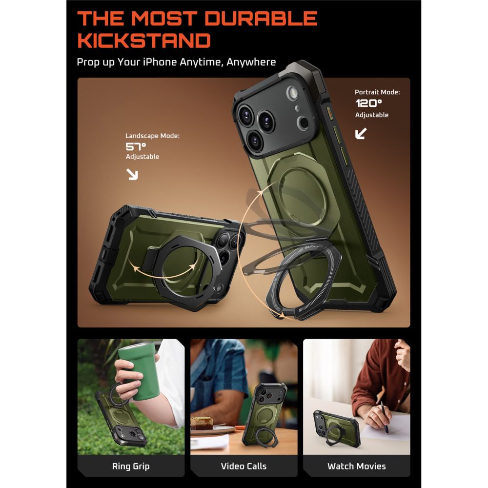 Supcase Supcase iPhone 17 Pro Max Skal MagSafe Unicorn Beetle Grip Guldan - Teknikhallen.se