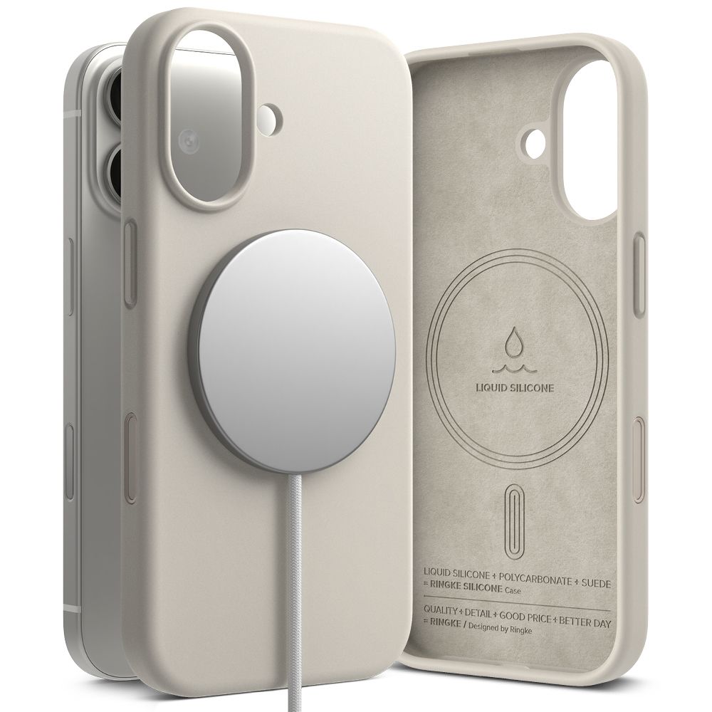Ringke Ringke iPhone 17 Skal MagSafe Silikon Stone - Teknikhallen.se