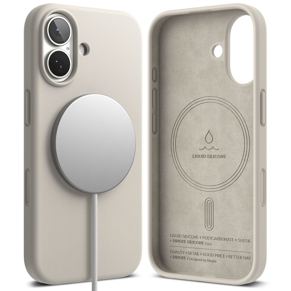 Ringke Ringke iPhone 17 Skal MagSafe Silikon Stone - Teknikhallen.se