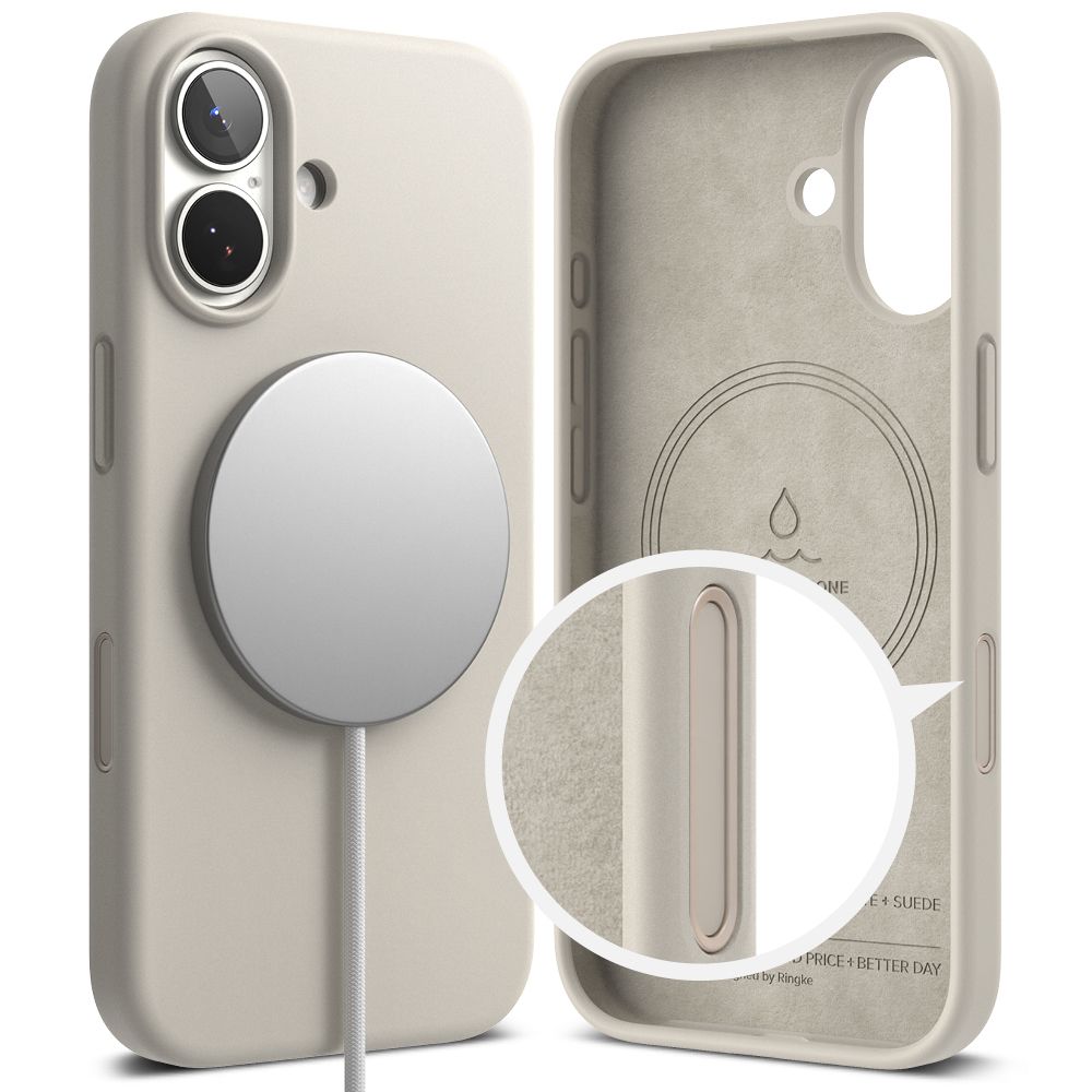 Ringke Ringke iPhone 17 Skal MagSafe Silikon Stone - Teknikhallen.se