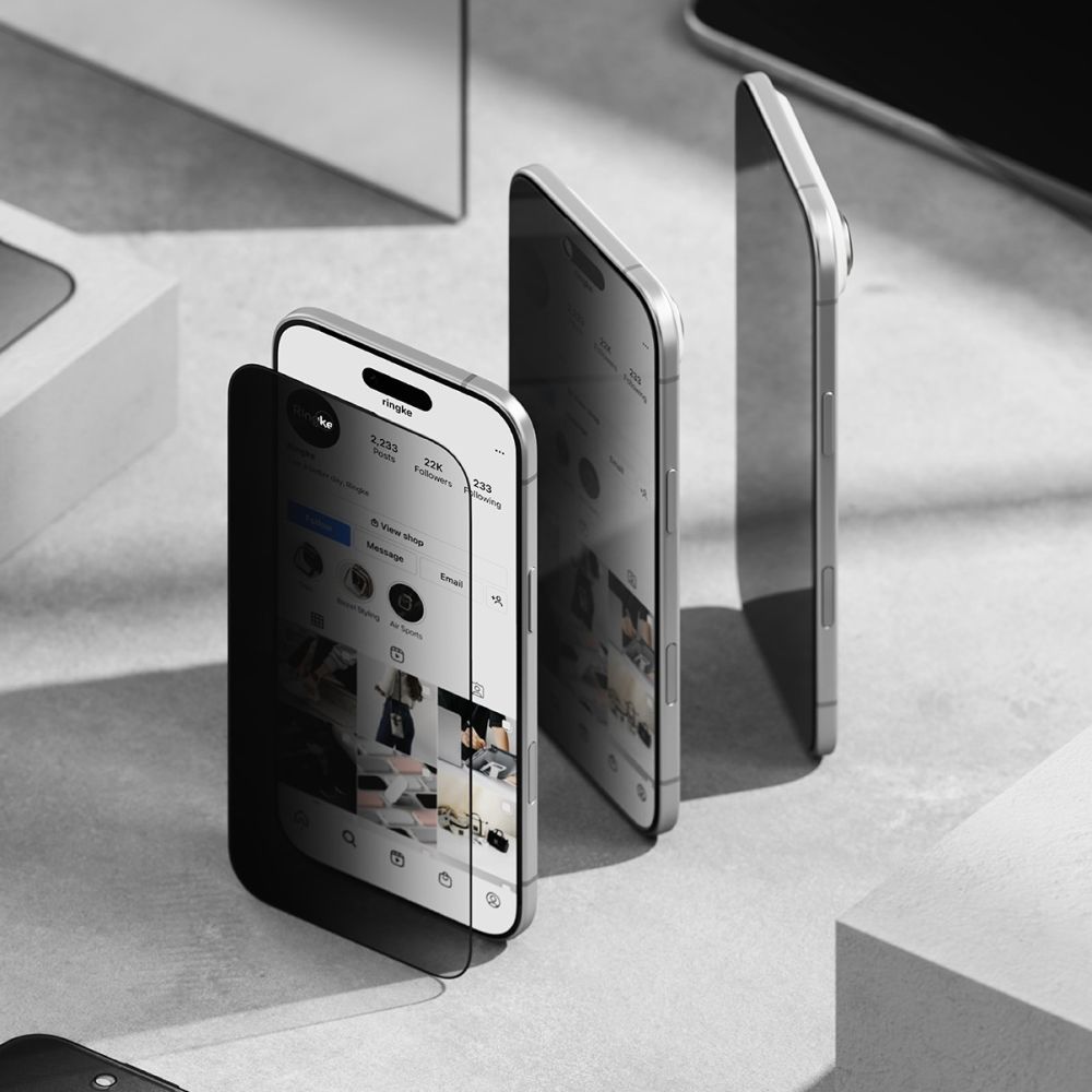 Ringke Ringke iPhone Air 2-PACK Easy Slide Skärmskydd Härdat Glas - Teknikhallen.se