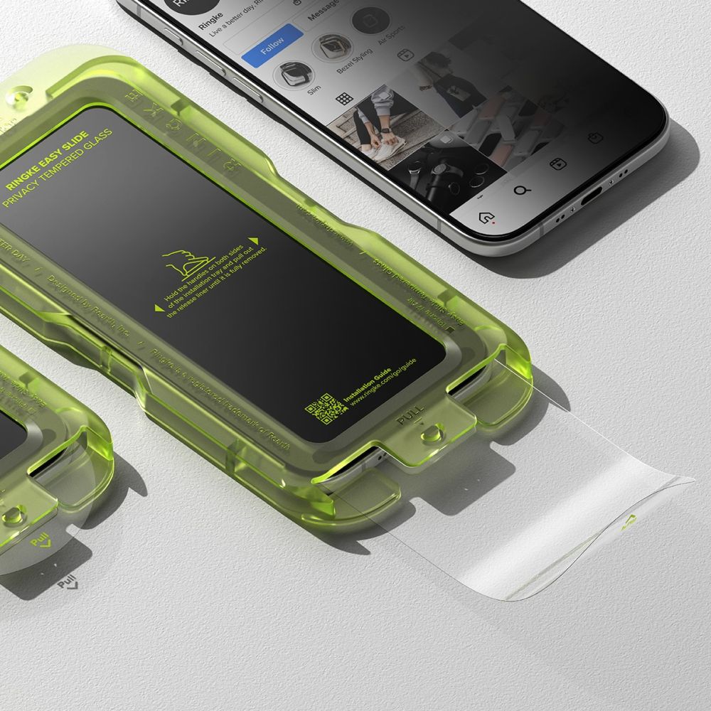 Ringke Ringke iPhone Air 2-PACK Easy Slide Skärmskydd Härdat Glas - Teknikhallen.se