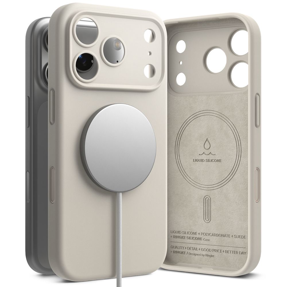 Ringke Ringke iPhone 17 Pro Skal MagSafe Silikon Stone - Teknikhallen.se
