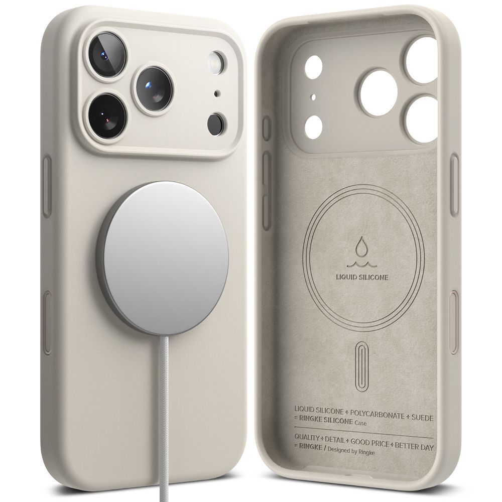 Ringke Ringke iPhone 17 Pro Skal MagSafe Silikon Stone - Teknikhallen.se