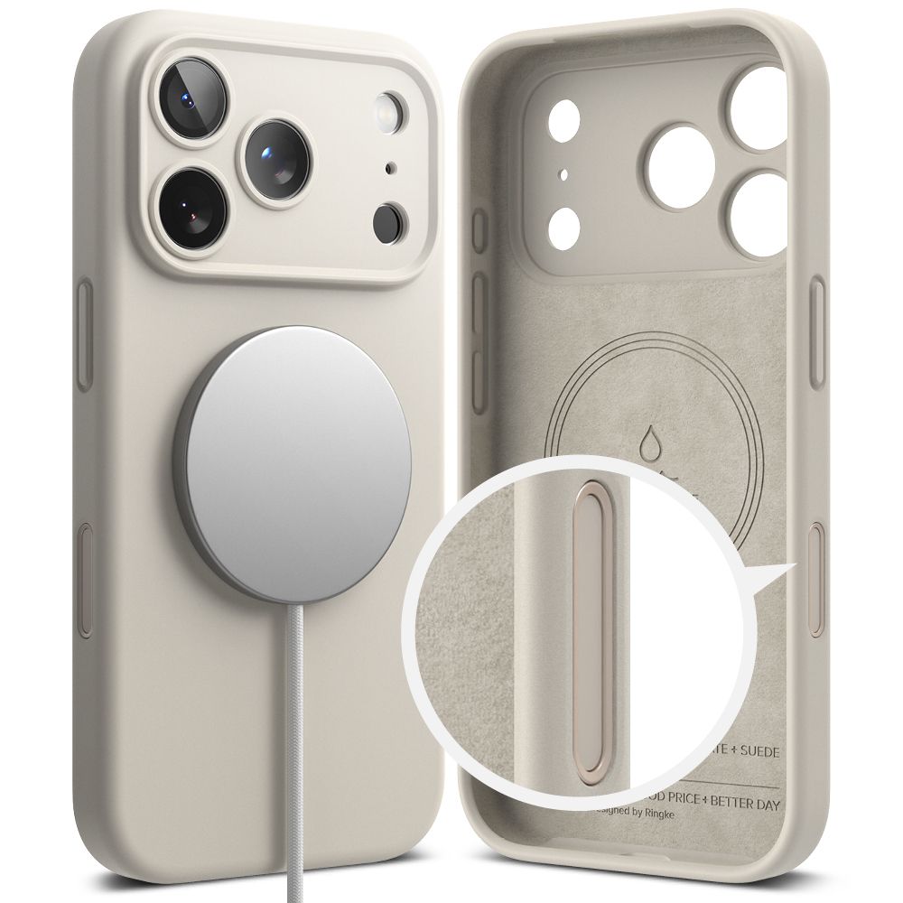 Ringke Ringke iPhone 17 Pro Skal MagSafe Silikon Stone - Teknikhallen.se