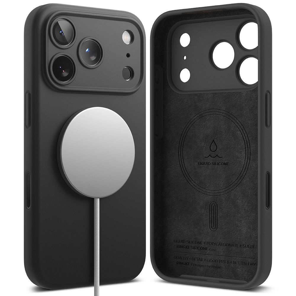 Ringke Ringke iPhone 17 Pro Skal MagSafe Silikon Svart - Teknikhallen.se