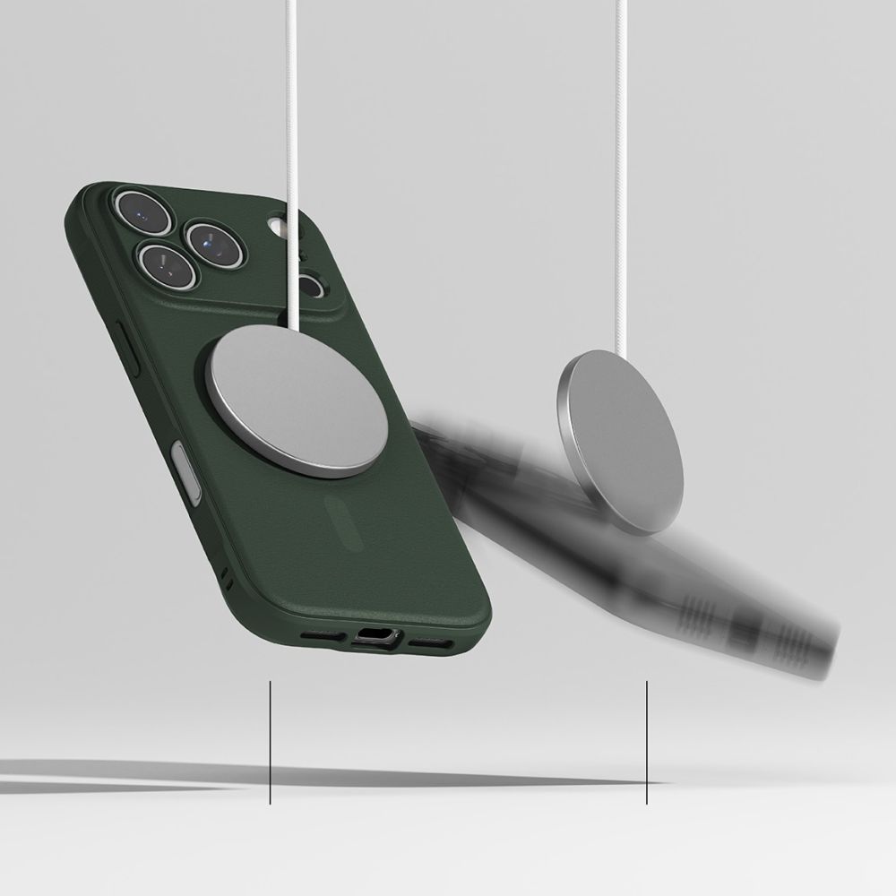 Ringke Ringke iPhone 17 Pro Skal MagSafe Onyx Grön - Teknikhallen.se