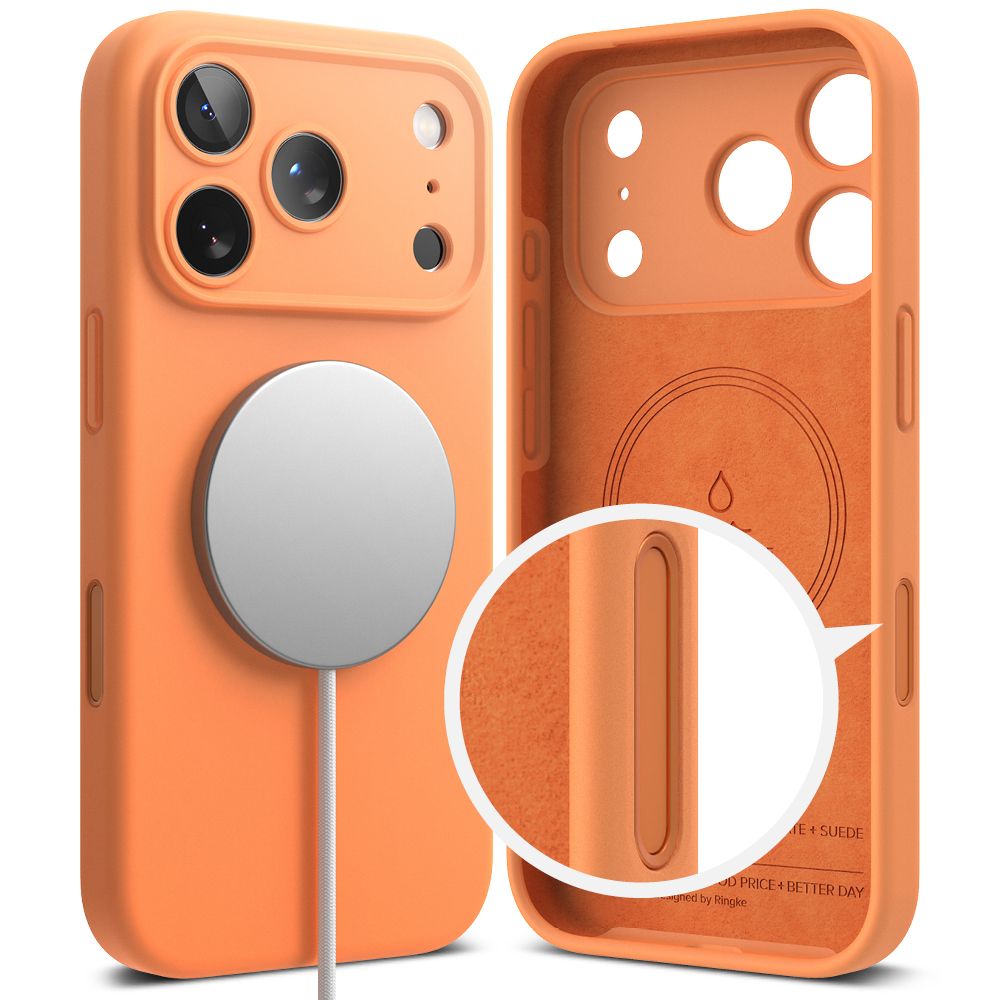 Ringke Ringke iPhone 17 Pro Max Skal MagSafe Silikon Tangerine - Teknikhallen.se