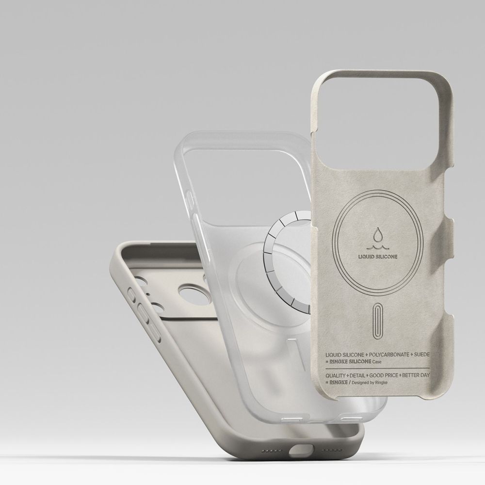 Ringke Ringke iPhone 17 Pro Max Skal MagSafe Silikon Stone - Teknikhallen.se