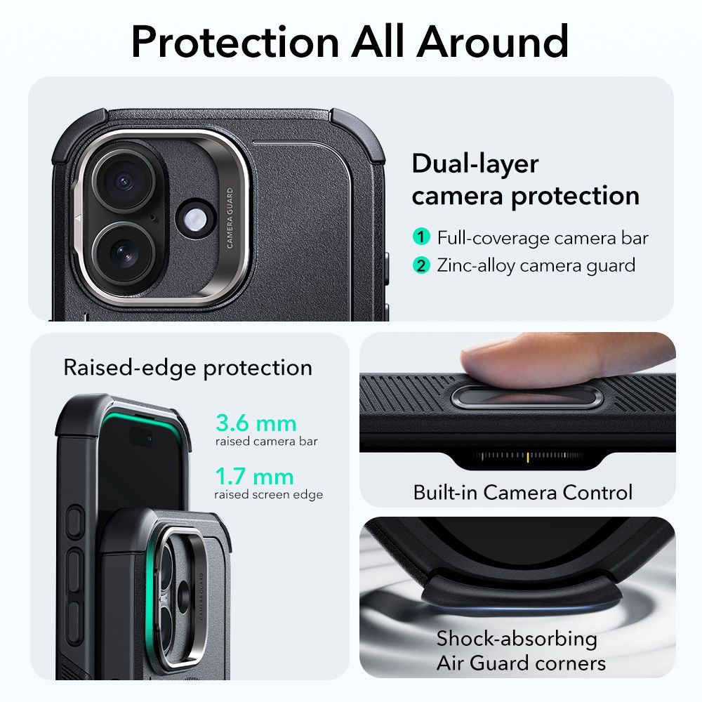 ESR ESR iPhone 17 Skal MagSafe Cyber Kickstand Svart - Teknikhallen.se