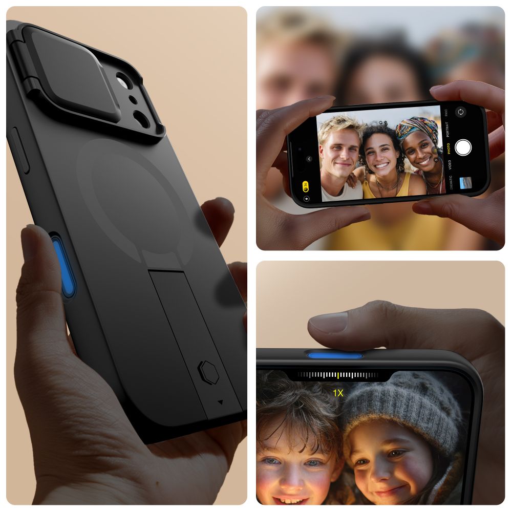 Tech-Protect Tech-Protect iPhone 17 Pro Max Skal MagSfe Kevlar Aura Svart - Teknikhallen.se