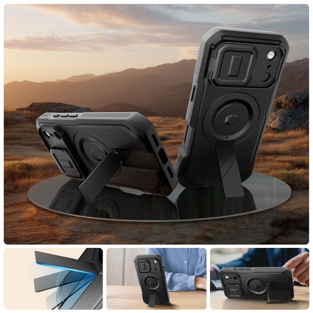 Tech-Protect Tech-Protect iPhone 17 Pro Skal MagSafe Kevlar Svart - Teknikhallen.se