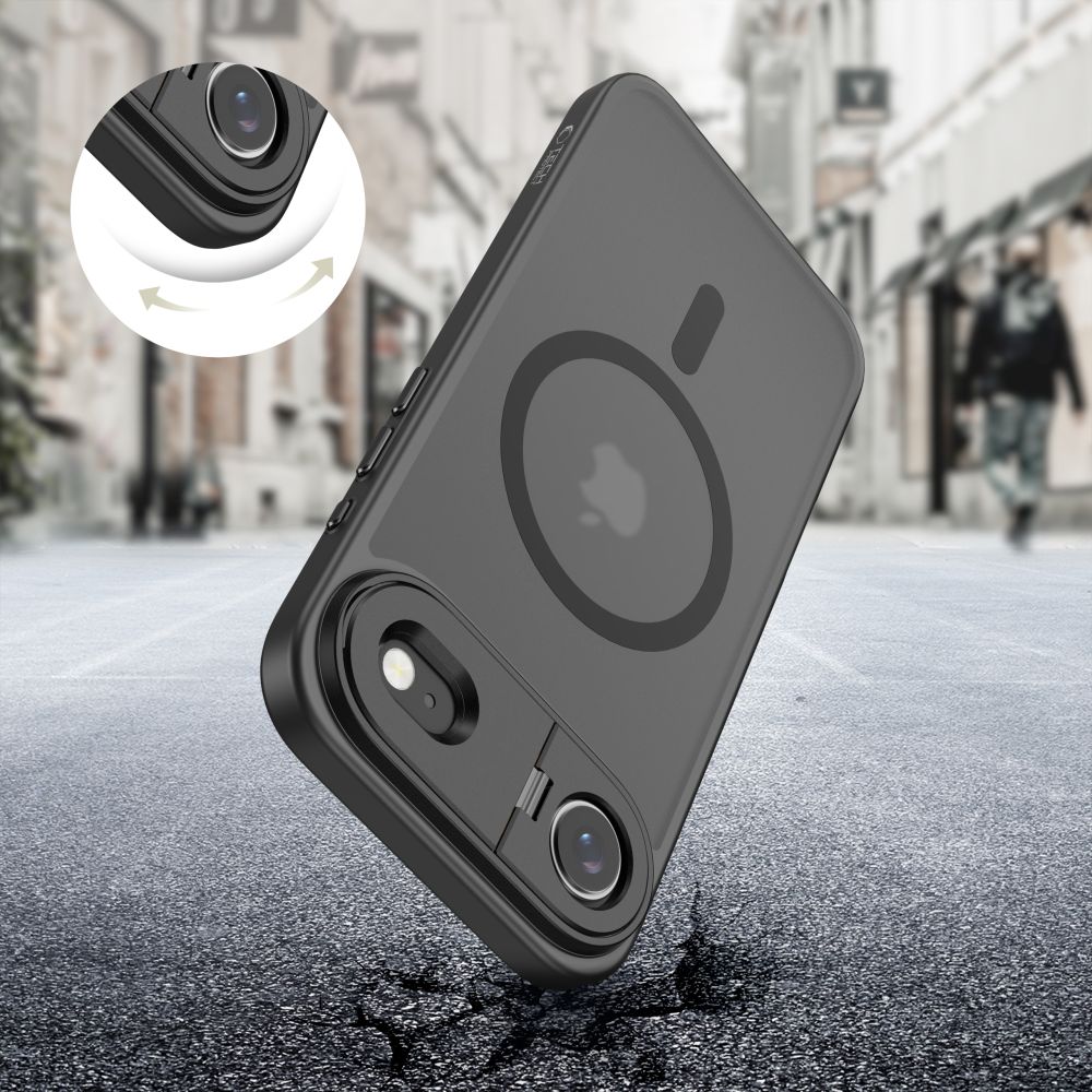 Tech-Protect Tech-Protect iPhone Air Skal MagSafe MagStand Svart - Teknikhallen.se